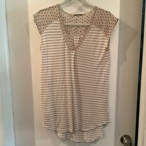 Anthropologie cute shirt with great details!  Size S